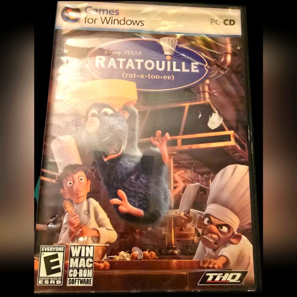 Disney PC Game Ratatouille For Windows Or MacComputers 2007 Pixar Action Fun